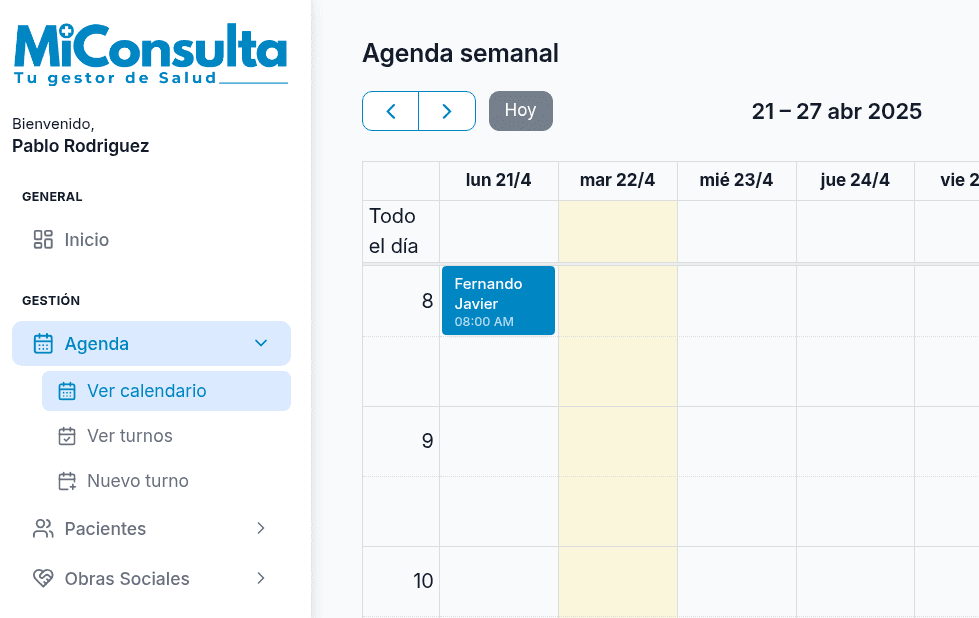 MiConsulta.app - Medical practice management SAAS